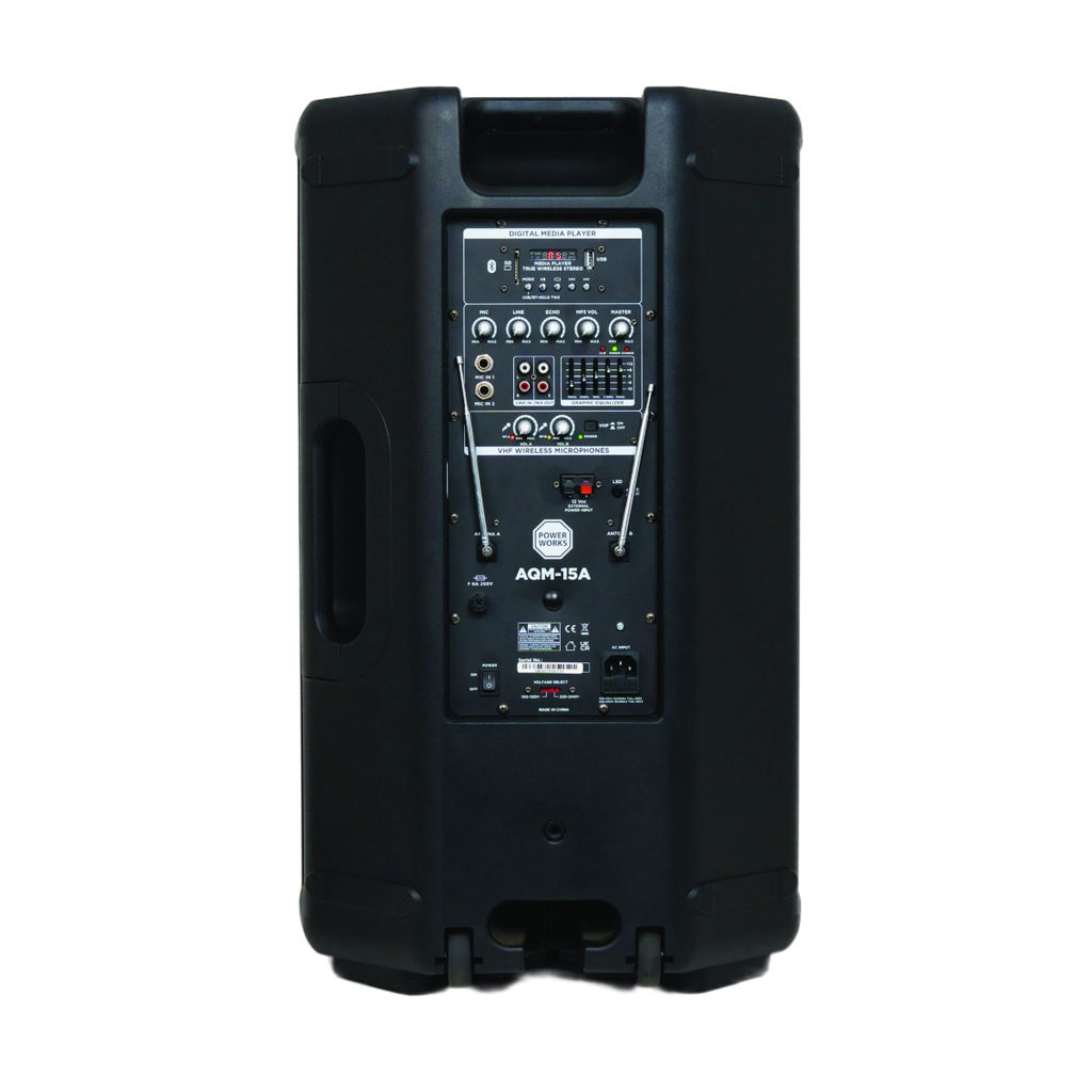 PowerWorks AQM-15A Battery Active Speaker with Bluetooth